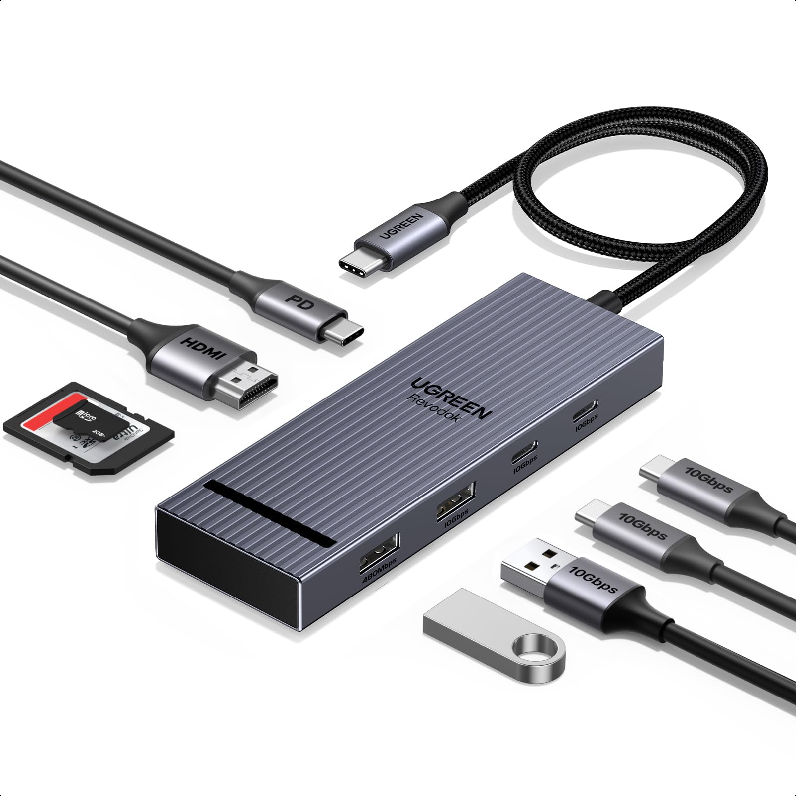 Amazon.com: UGREEN Revodok Pro USB C Hub for Laptop 8 in 1 MacBook
